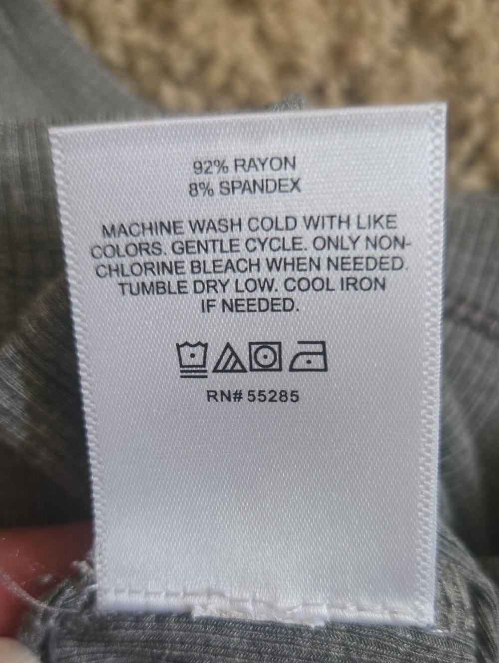 NWT Express Gray Ribbed Racerback Tank - Picture 3 of 4